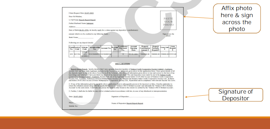 CRCS Refund Portal Apply online Process