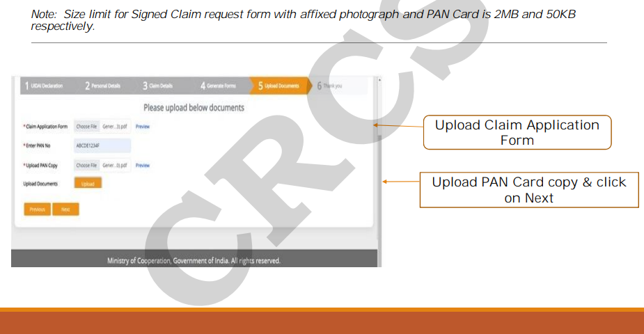 CRCS Refund Portal Apply online Process