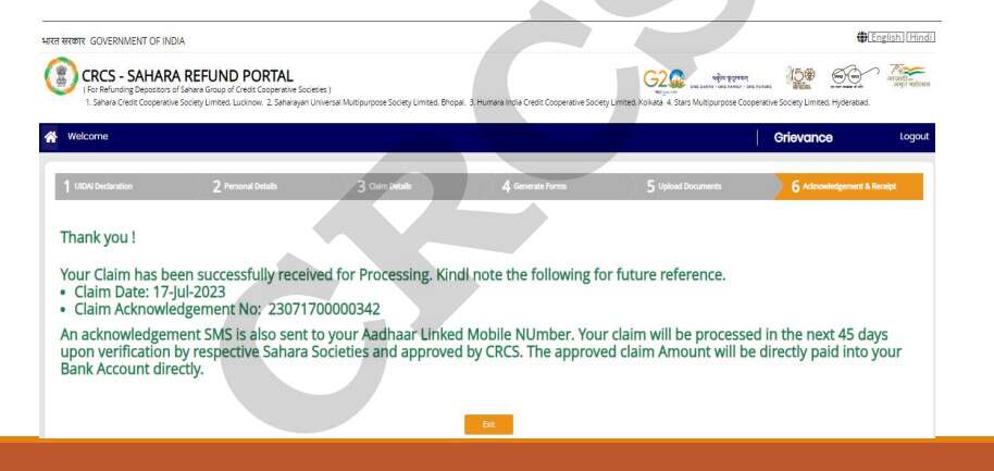 CRCS Refund Portal Apply online Process
