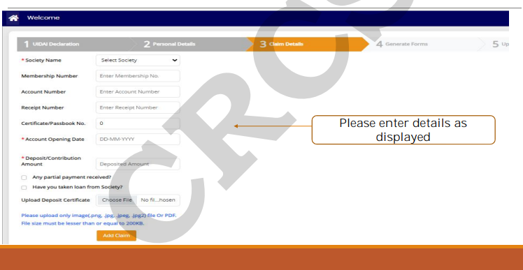 CRCS Refund Portal Apply online Process