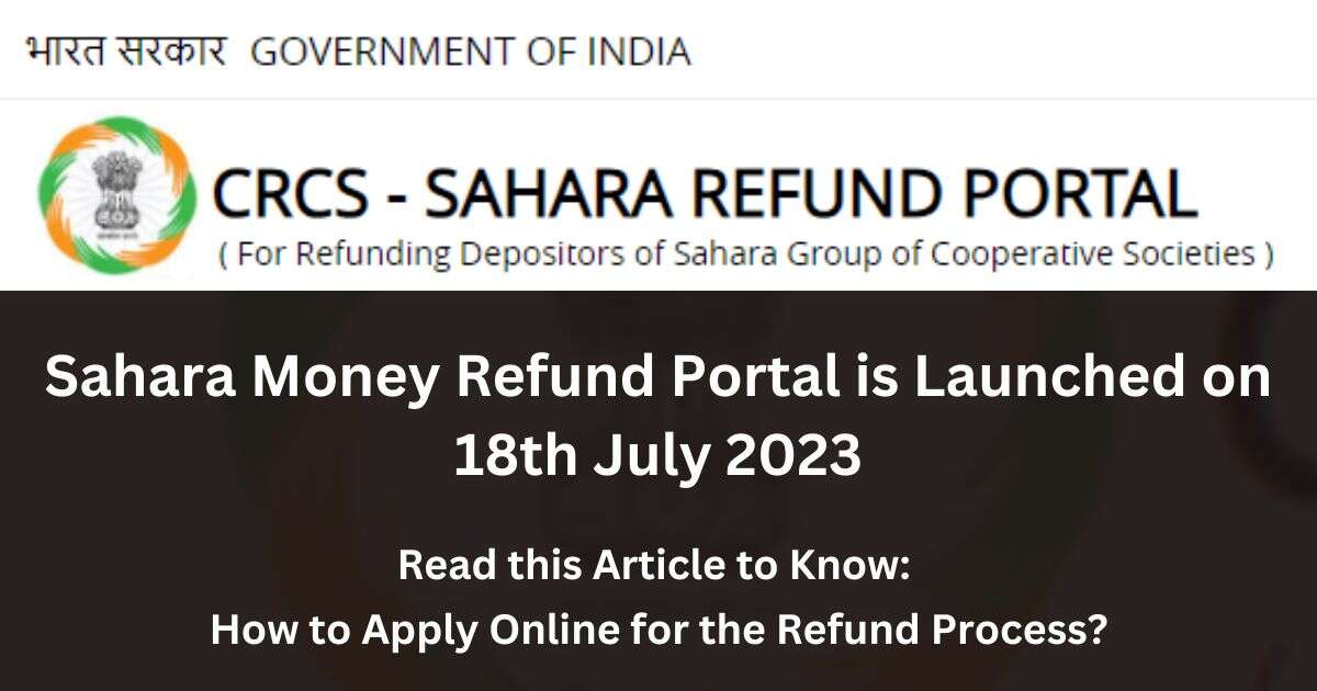 Sahara Money Refund Portal