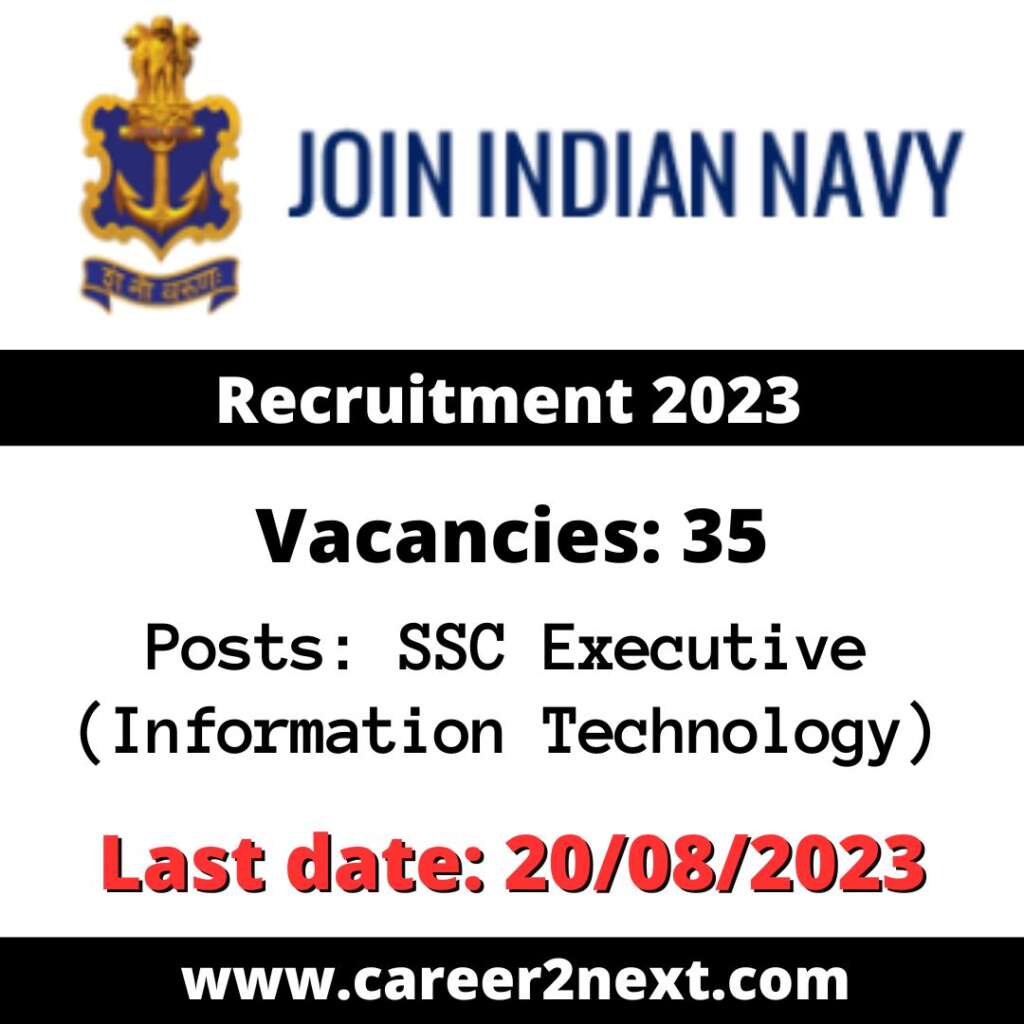 Indian Navy SSC Recruitment 2023