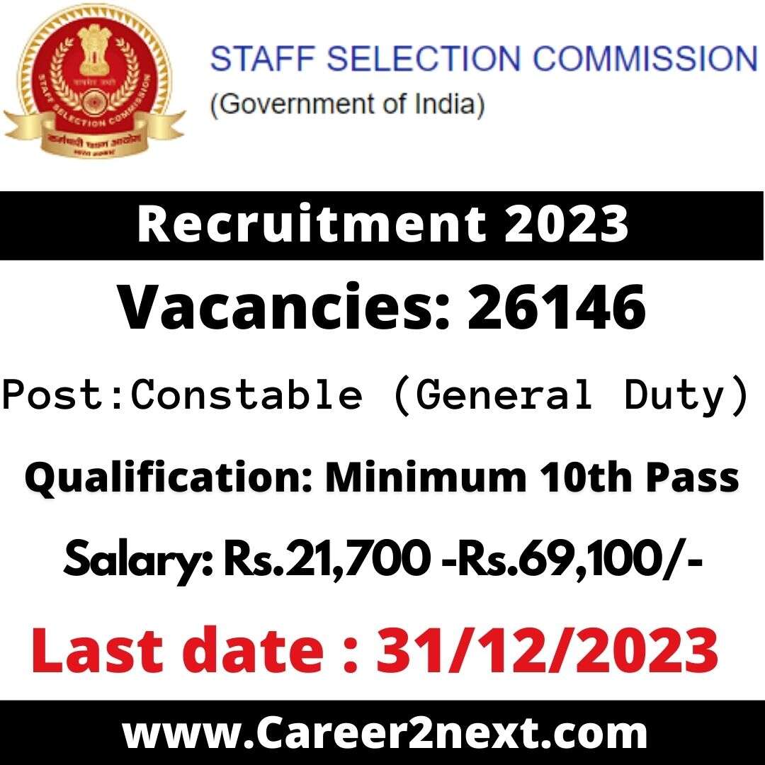 SSC Constable GD Recruitment 2023