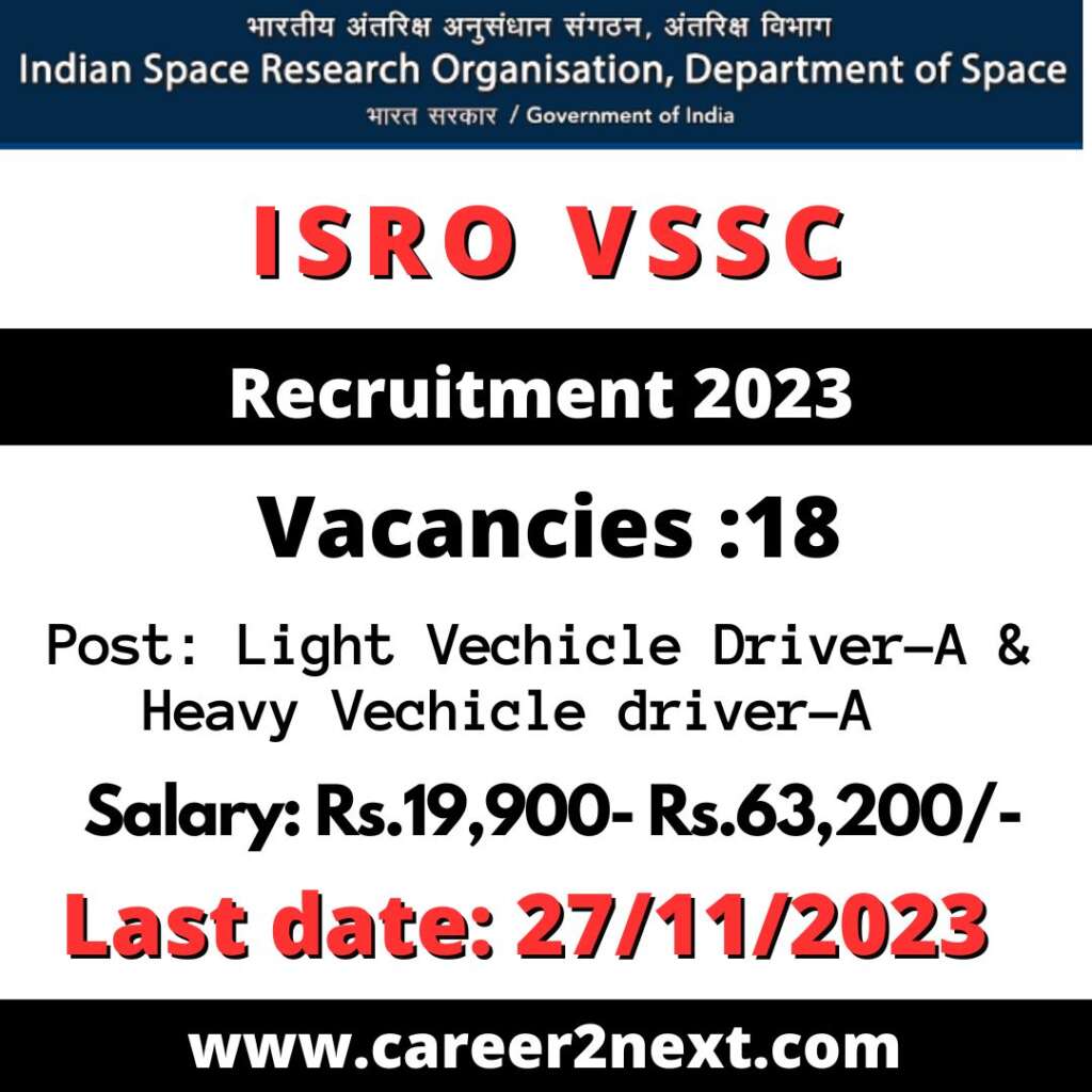 ISRO VSSC Recruitment 2023