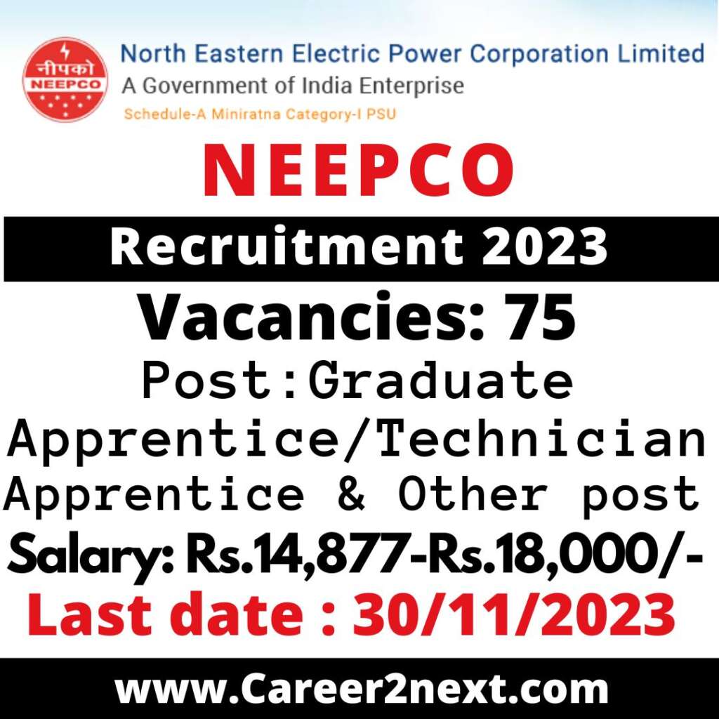NEEPCO Apprentice Recruitment 2023