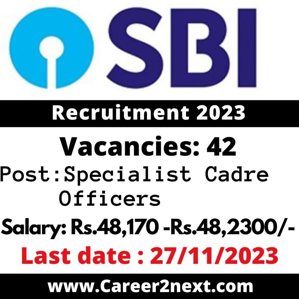SBI SO Recruitment 2023