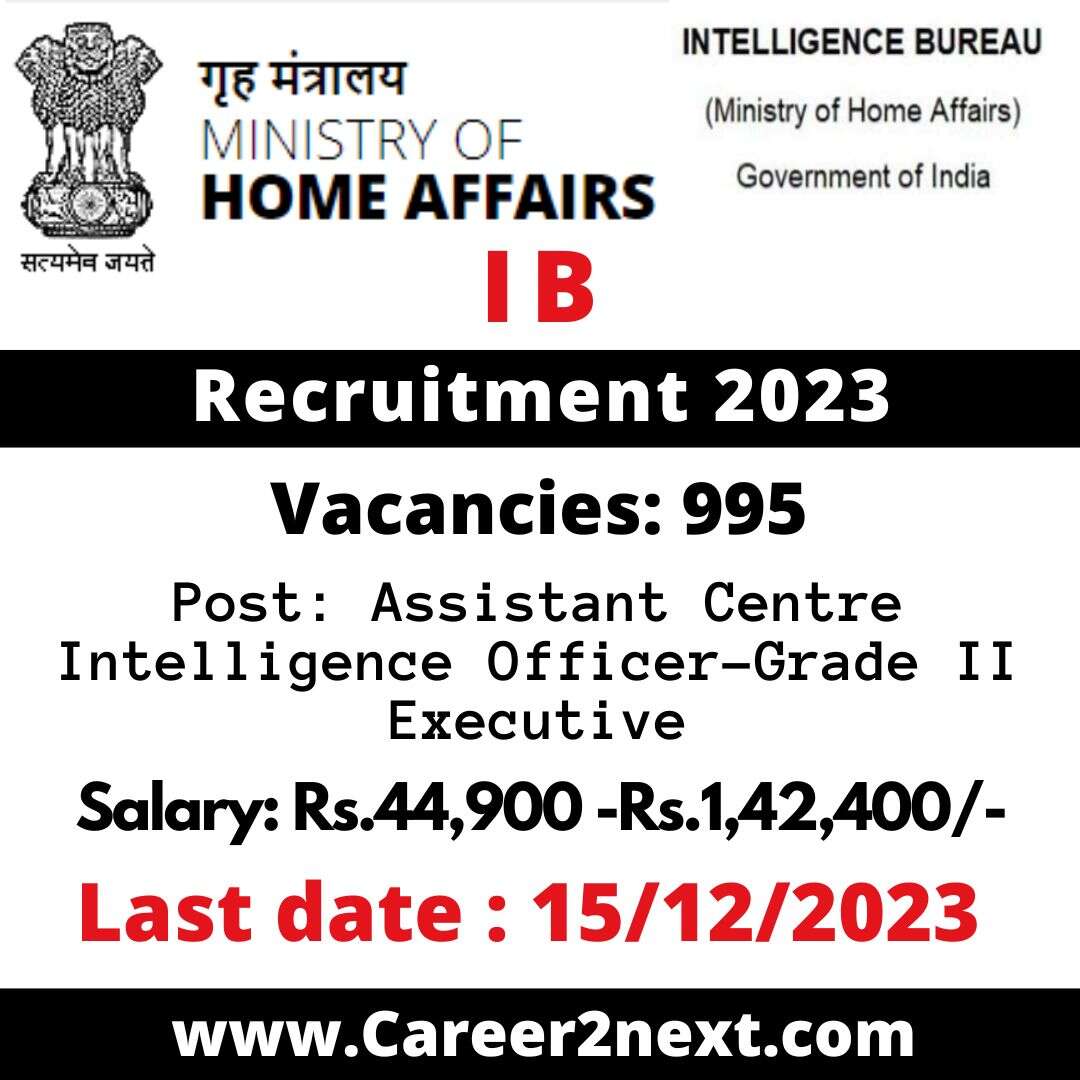 IB ACIO Recruitment 2023