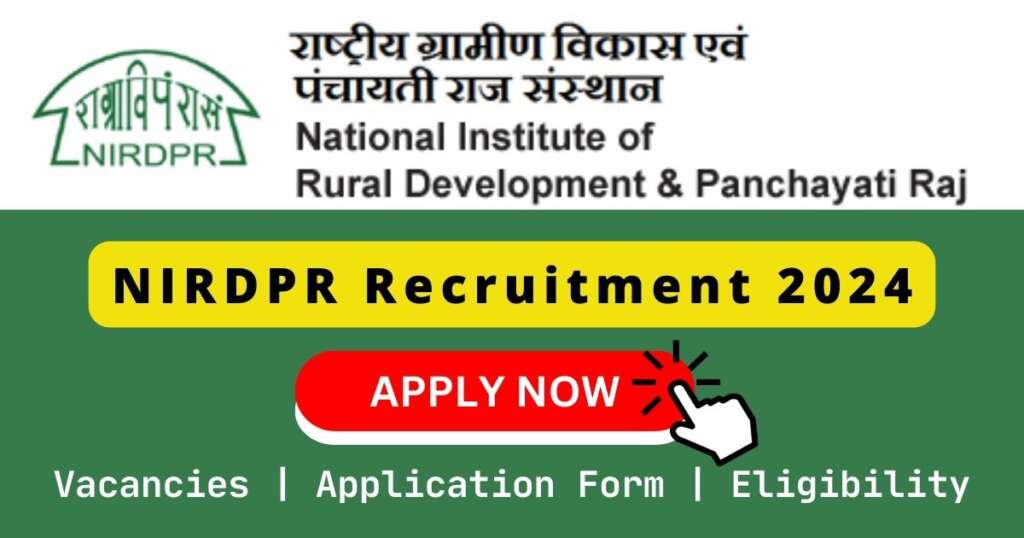 NIRDPR Recruitment 2024