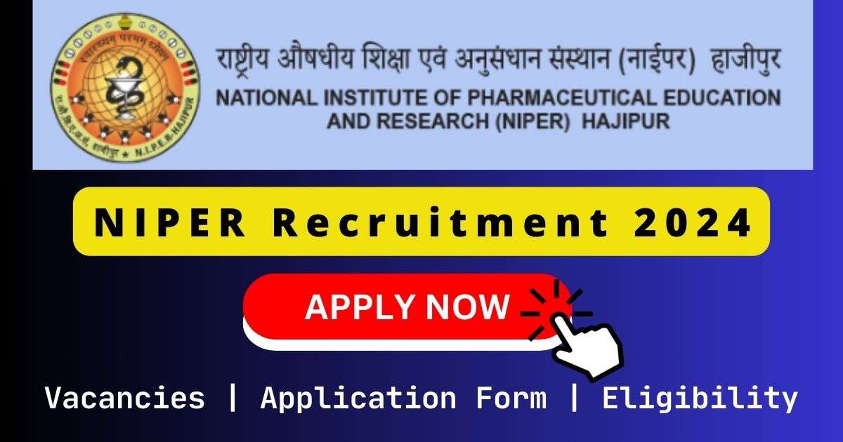 NIPER Recruitment 2024 | 01 Junior Research Fellow Posts