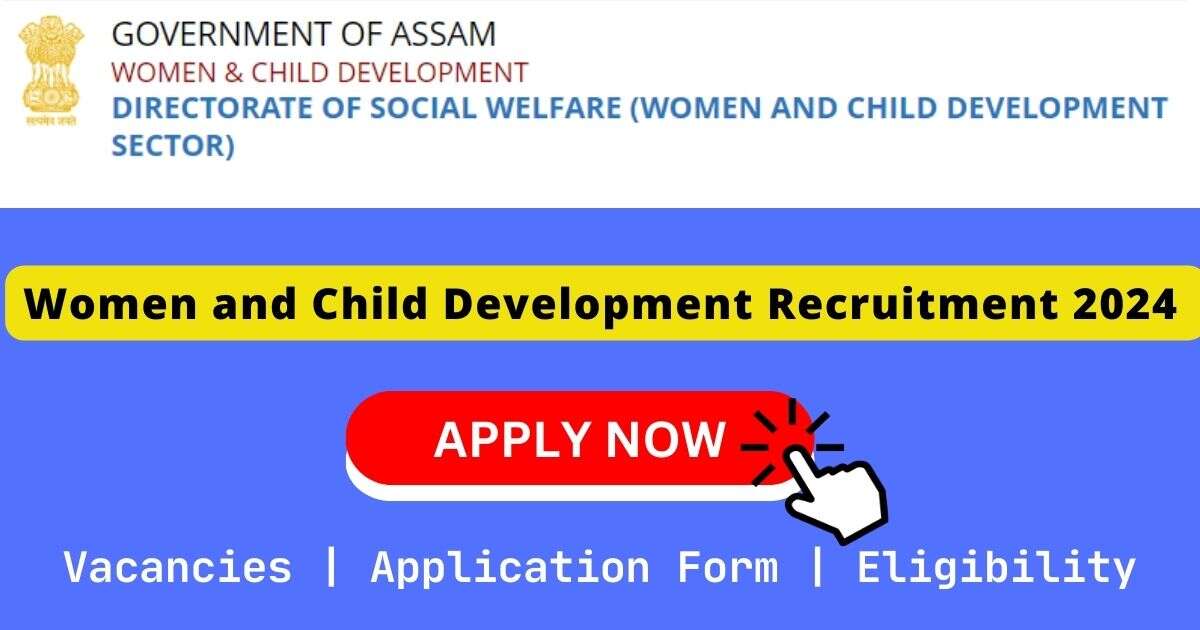 Women and Child Development Recruitment 2024 | 33 Statistical Assistant Posts