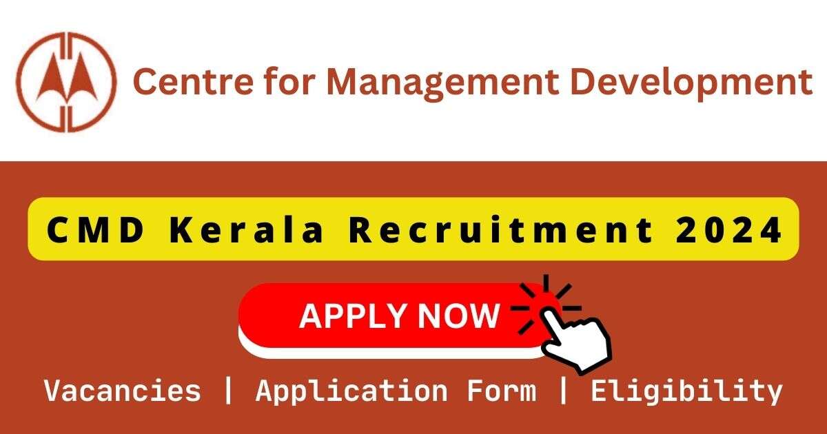 CMD Kerala Recruitment 2024 | 02 Consultant Posts