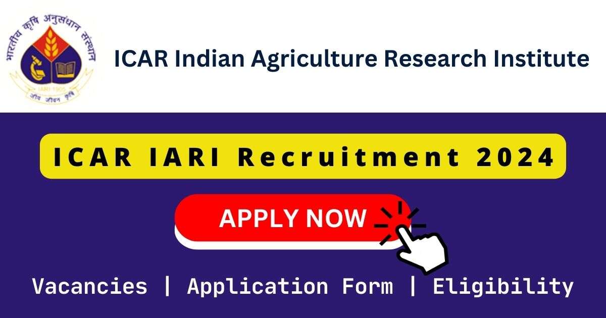 ICAR IARI Recruitment 2024 | 05 Research Associate, Senior Research Fellow, Young Professional II Posts