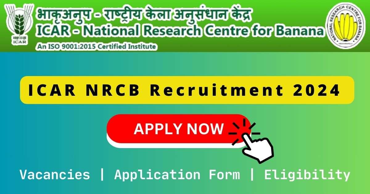 ICAR NRCB Recruitment 2024 | 01 Young Professional Posts